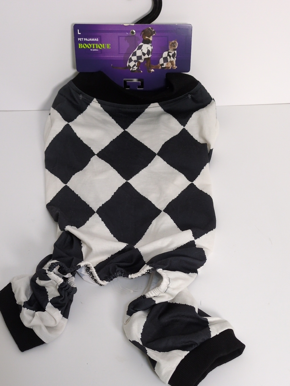 NWT Bootique Large Harlequin Diamond Pet Pajamas Halloween Dog Jumpsuit Petco